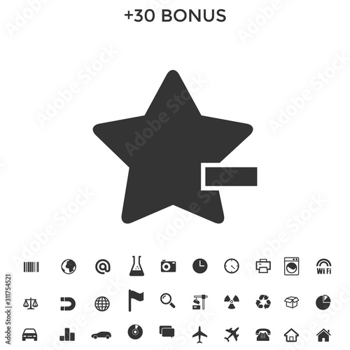remove from favourite icon vector illustration for website and design icon