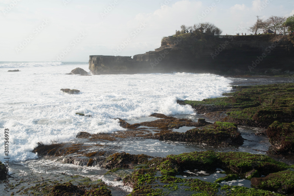 A beautiful view of Tanah Lot temple in Bali, Indonesia A beautiful view of Tanah Lot temple in Bali, Indonesia