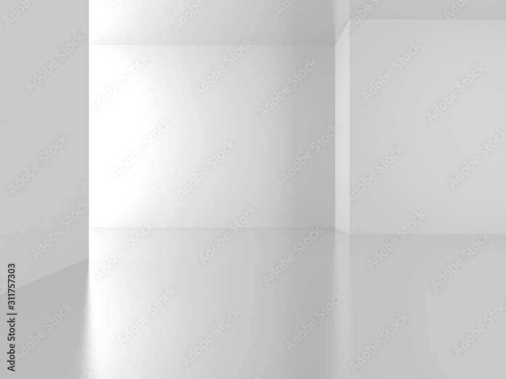 Futuristic White Architecture Design Background Futuristic White Architecture Design Background