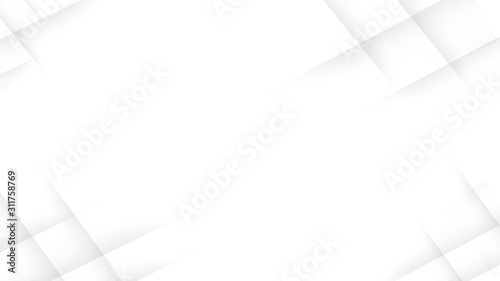 White light & grey abstract geometric background concept.