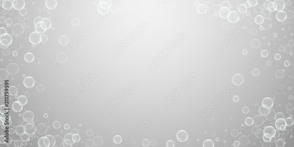 Random soap bubbles abstract background. Blowing b Random soap bubbles abstract background. Blowing b