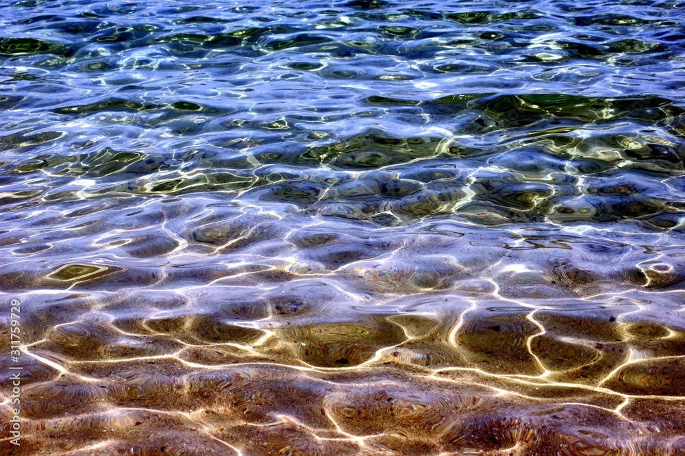 Sea on a sunny day, with calm waves. Sea on a sunny day, with calm waves.