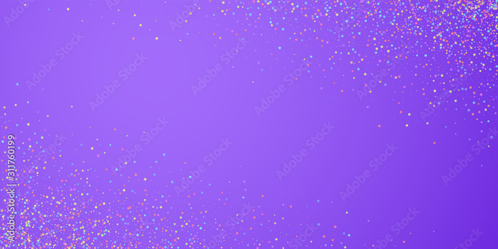 Obraz premium Festive confetti. Celebration stars. Colorful star