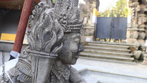 A beautiful view of Tirta Empul temple in Bali, Indonesia.