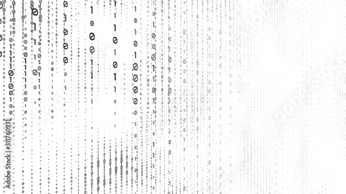Streaming binary code background, Falling digits on backdrop, Matrix background with digit