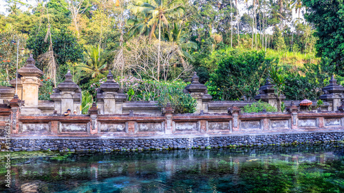 Fototapeta Naklejka Na Ścianę i Meble -  A beautiful view of Tirta Empul temple in Bali, Indonesia.