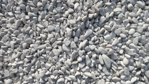 White pebble stone background