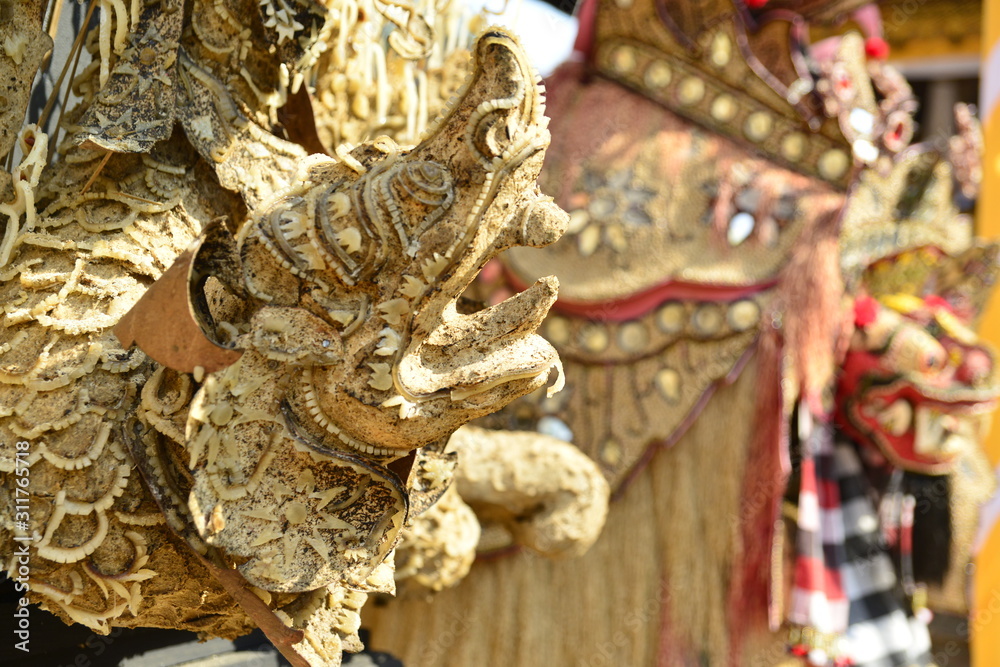 Fototapeta premium A beautiful view of temple and nature in Bali, Indonesia.