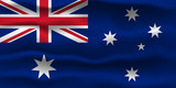 Vector illustration national flag of Australia. Simply vector illustration eps10.