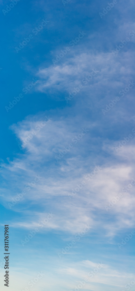 Fantastic clouds against blue sky, panorama Fantastic clouds against blue sky, panorama