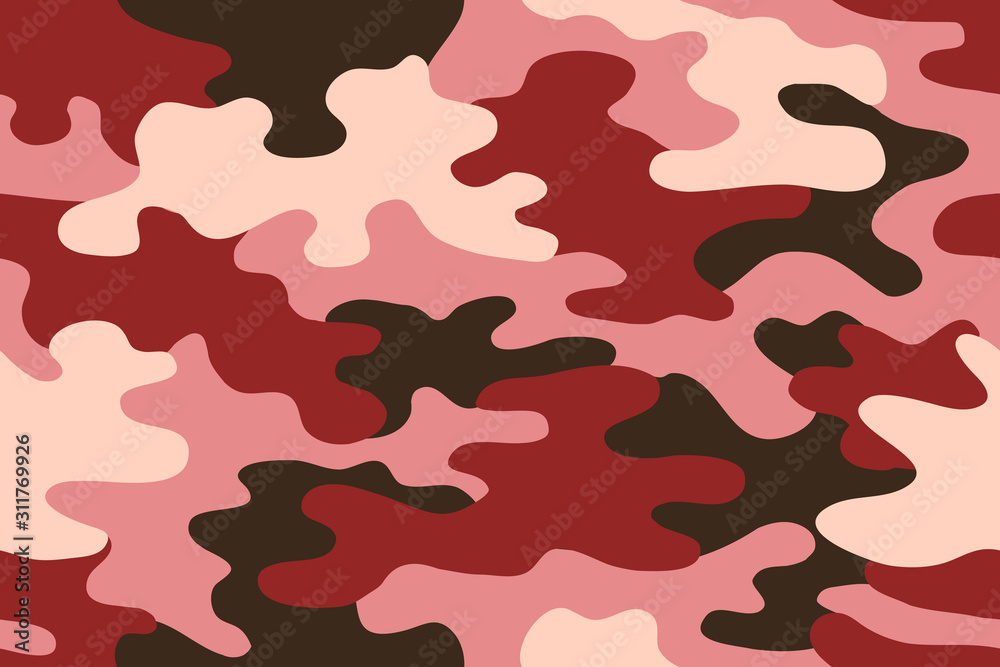 Seamless Classic Camouflage Pattern Stock Illustration