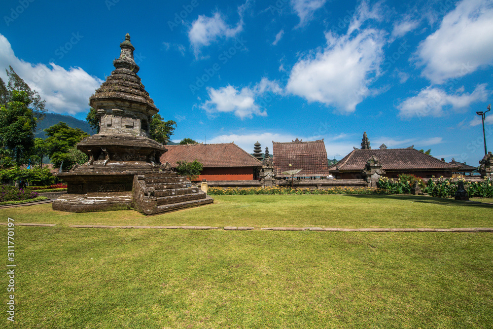 A beautiful view of Ulun Danu Beratan temple in Bali, Indonesia. A beautiful view of Ulun Danu Beratan temple in Bali, Indonesia.
