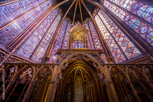 The Sainte Chapelle church, Paris, France © photogolfer