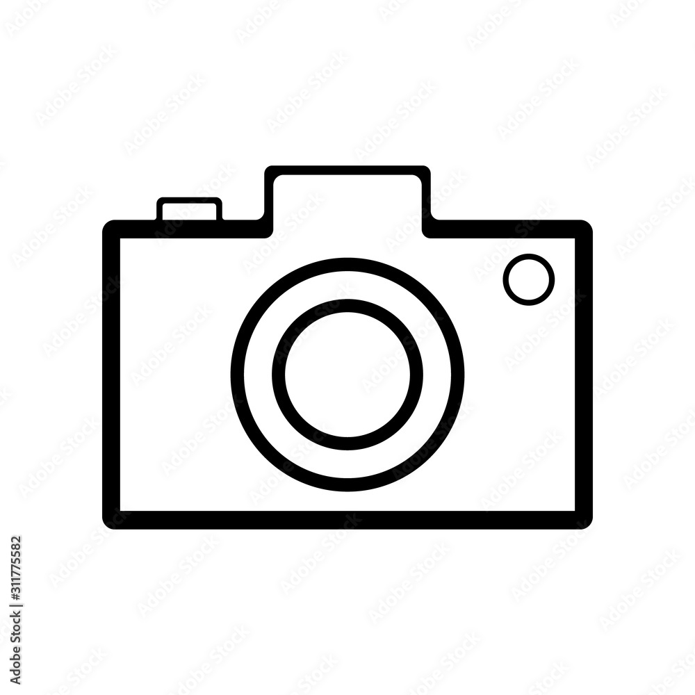 black camera icon. simple flat vector stock isolated on white background eps10 black camera icon. simple flat vector stock isolated on white background eps10