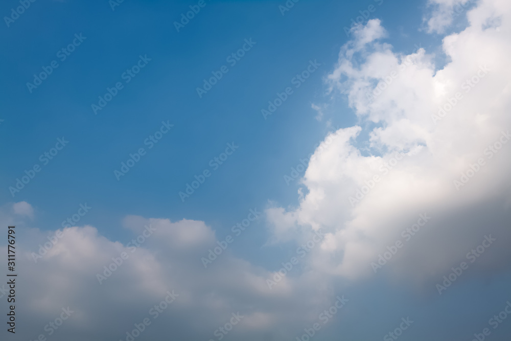 Fototapeta premium blue sky with white clouds