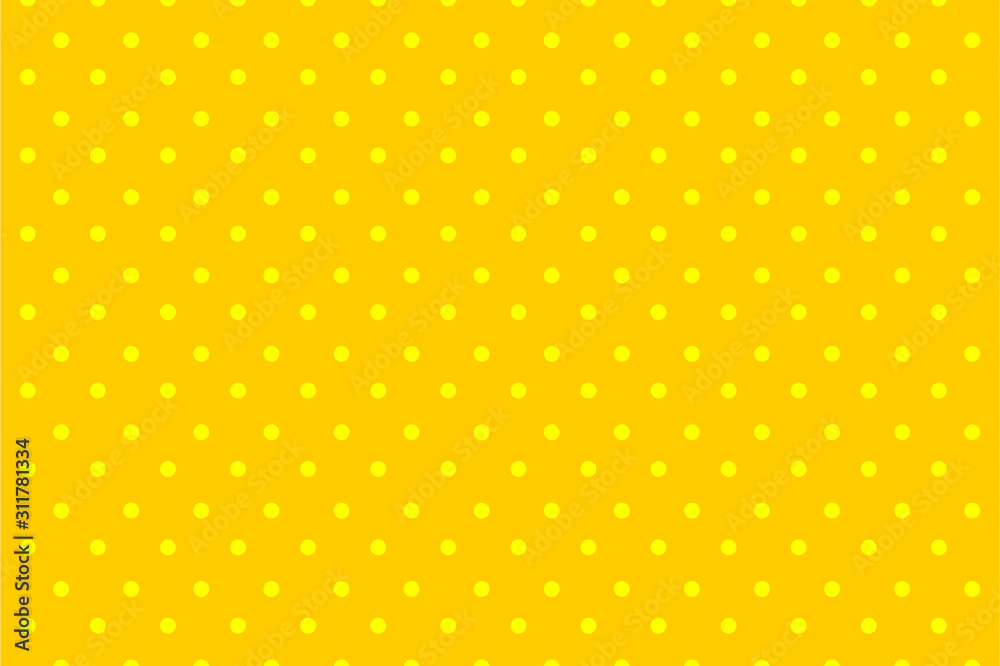 Comic halftone dot yellow background retro pop art