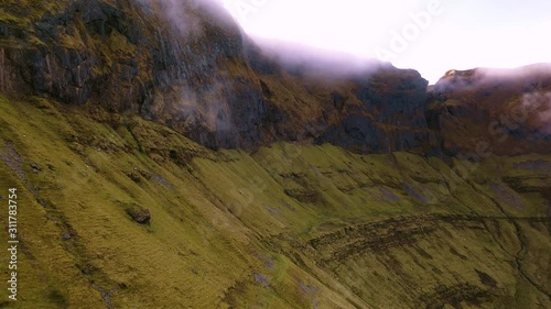 The dramitic mountains surrounding the Gleniff Horseshoe drive in County Sligo - Ireland photo