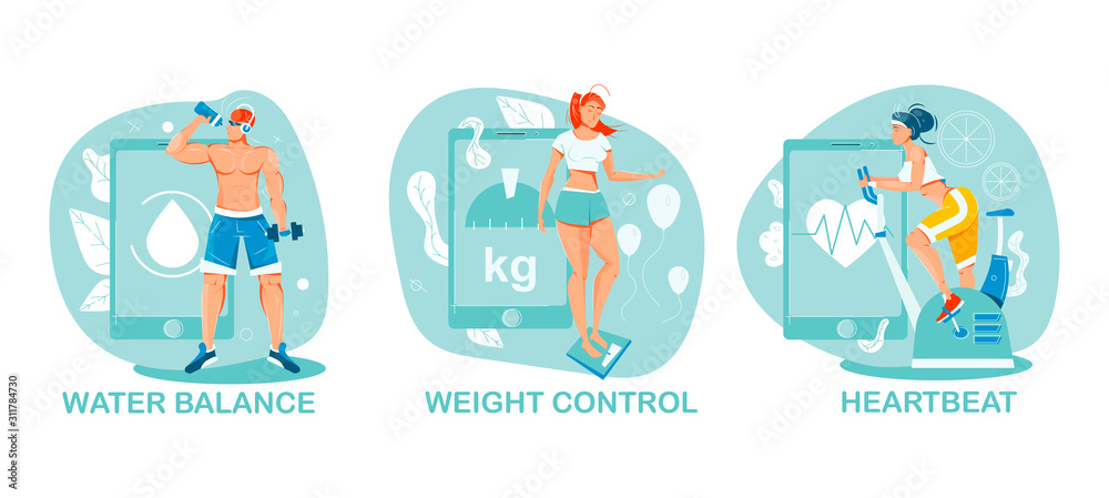 Sports Flat Composition Sports Flat Composition