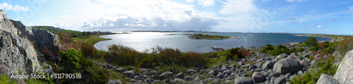 Panoramic view of landscapes and coast the Koster, Sydkoster and Nordkoster islands. Archipielago of Kosterhavets Nationalpark. Stromstad. Bohuslan. Sweden. © RaquelGM