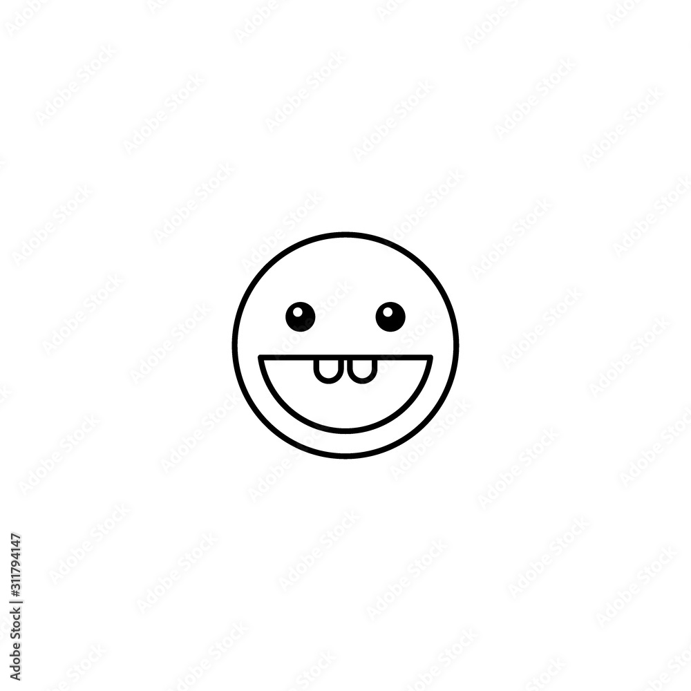 Set of outline emoticons, colorful emoji isolated on white background, vector illustration, smile icon set Set of outline emoticons, colorful emoji isolated on white background, vector illustration, smile icon set