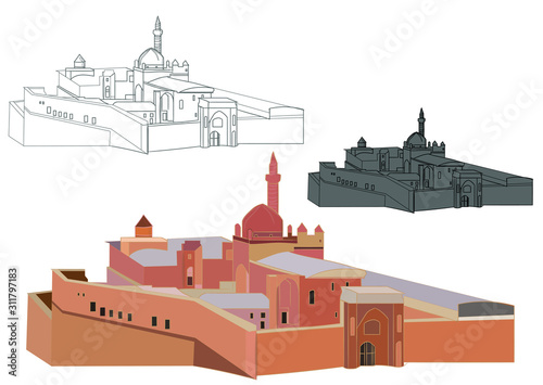 Ishak Pasha Palace, the palace is a rather complex. Istanbul after the Topkapi Palace is the most famous palace built in the last period. 1685.