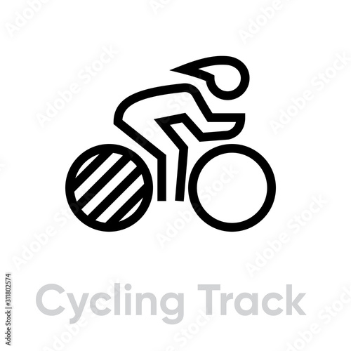 Cycling Track sport icons