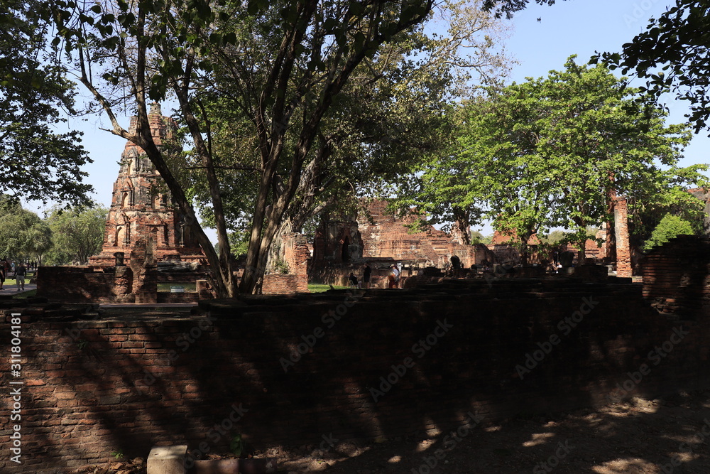 A beautiful view of Ayutthaya city in Thailand. A beautiful view of Ayutthaya city in Thailand.