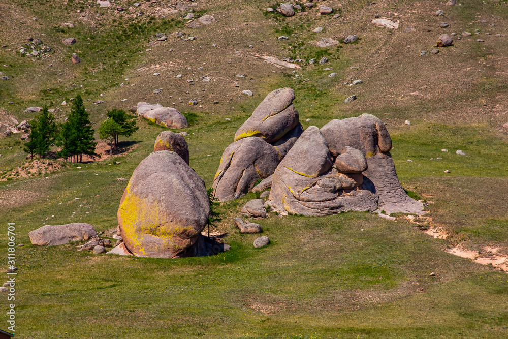 Fototapeta premium mongolie paysages de la steppe