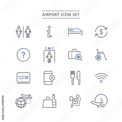 AIRPORT ICON SET