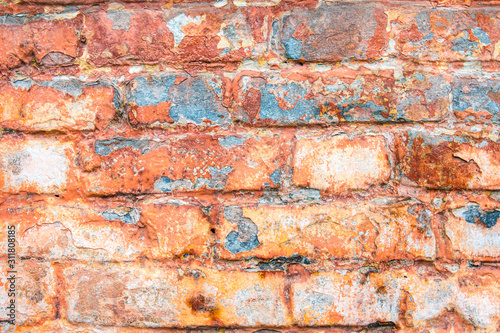 Background of rough vintage brick wall.