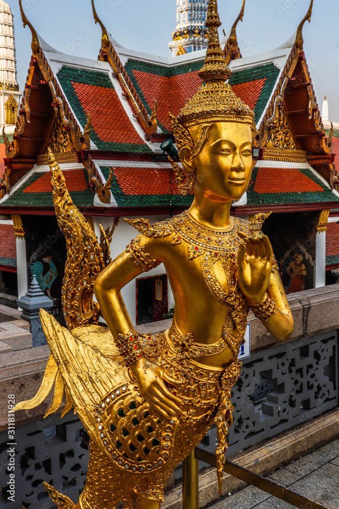 Fototapeta premium A beautiful view of Grand Palace in Bangkok, Thailand.