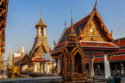 A beautiful view of Grand Palace in Bangkok, Thailand.