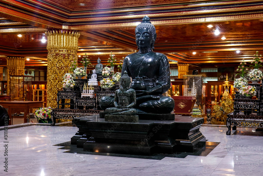 A beautiful view of Wat Paknam temple in Bangkok, Thailand.
