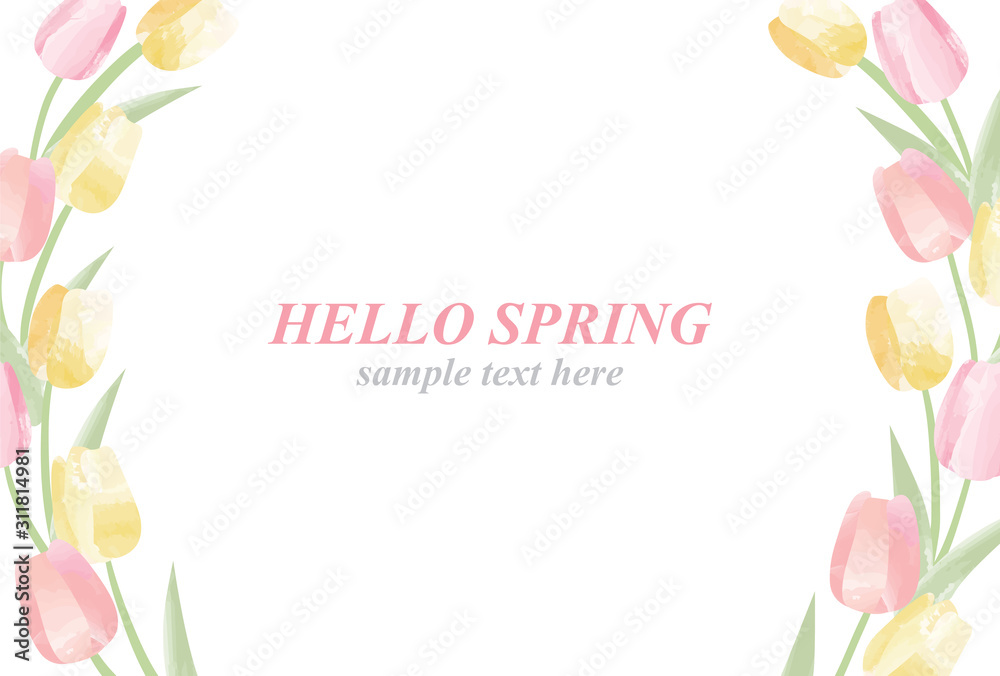 春 花 チューリップ 背景 フレーム イラスト Stock ベクター Adobe Stock 春 花 チューリップ 背景 フレーム イラスト Stock ベクター Adobe Stock
