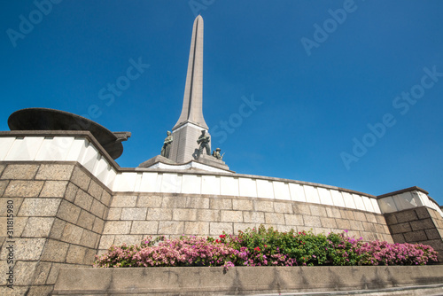 A beautiful view of Victory Monument in Bangkok, Thailand.