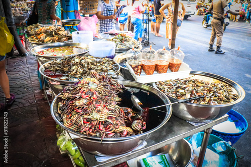Photography A beautiful view of Chinatown in Bangkok, Thailand.