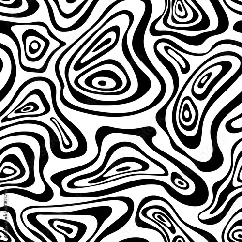decorative abstract free shapes on transparent background. black and white illustration. monochrome vector seamless pattern. textile repetitive paint. fabric swatch. wrapping paper. continuous print