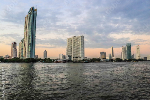 A beautiful view of Chao Phraya River in Bangkok, Thailand.