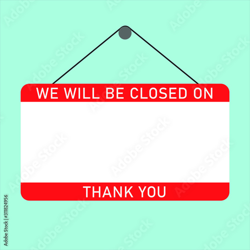 Closed Sign