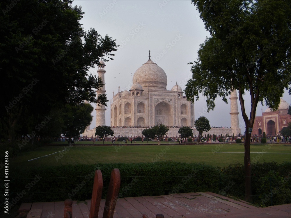 Taj Mahal is a famous mausoleum which is also one of the wonders in the world. it is countable as world heritage site and the most popular tourist attraction on earth.