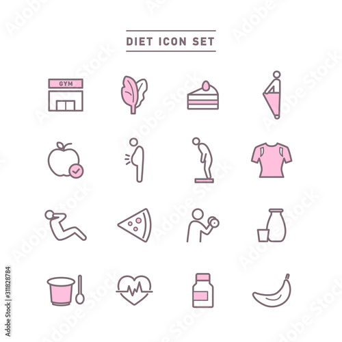 DIET ICON SET