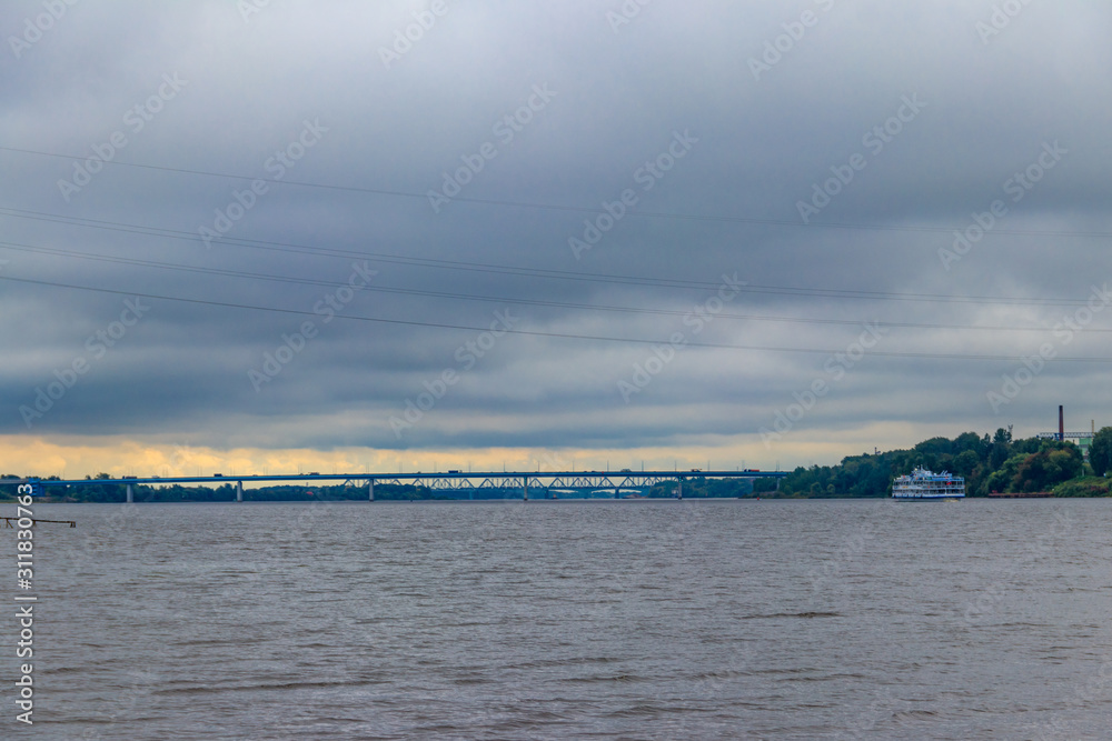 View of the Volga river in Yaroslavl, Russia