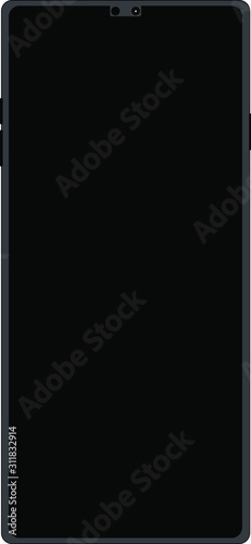 the front panel of the smartphone / mobile phone screen