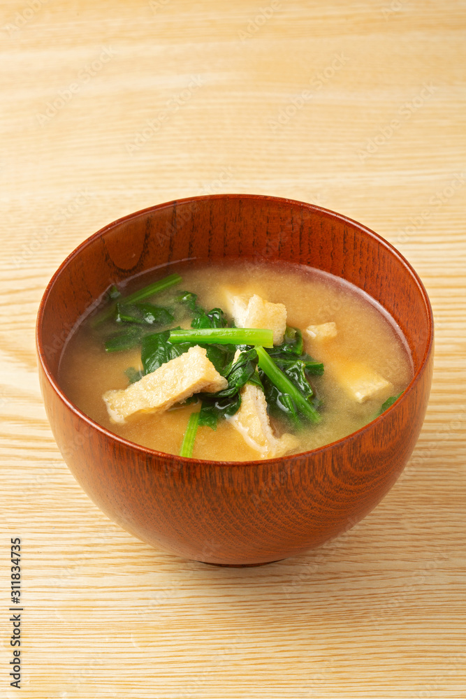 ほうれん草の味噌汁 ほうれん草の味噌汁