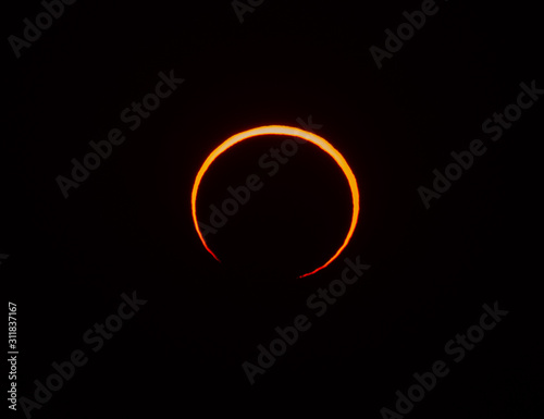 Annular Solar Eclipse of the Sun in Hofuf, Saudi Arabia