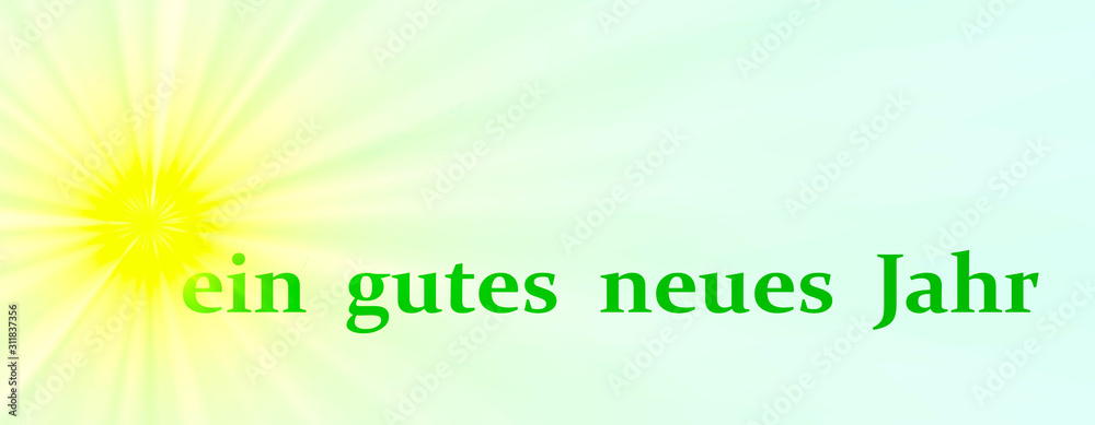 Fototapeta premium ein gutes neues jahr banner