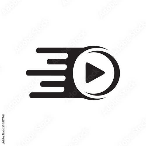 Movie or film company logo design vector template