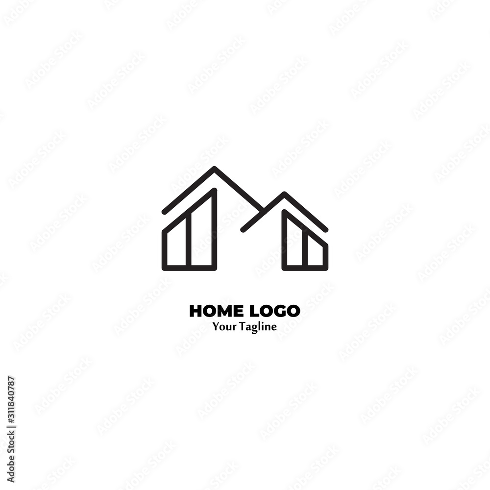 Real Estate Home Logo Vector Design