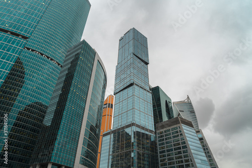 Moscow, Russia - 10.20.2019: Moscow City Towers 