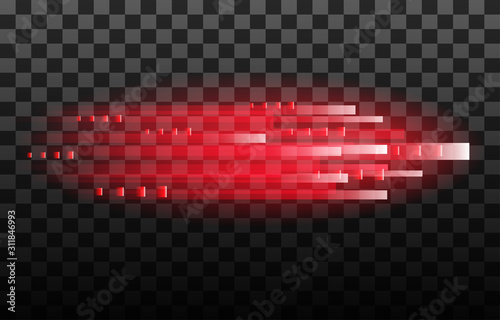 Light and stripes moving fa...